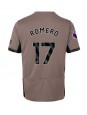 Tottenham Hotspur Cristian Romero #17 Ausweichtrikot für Frauen 2023-24 Kurzarm